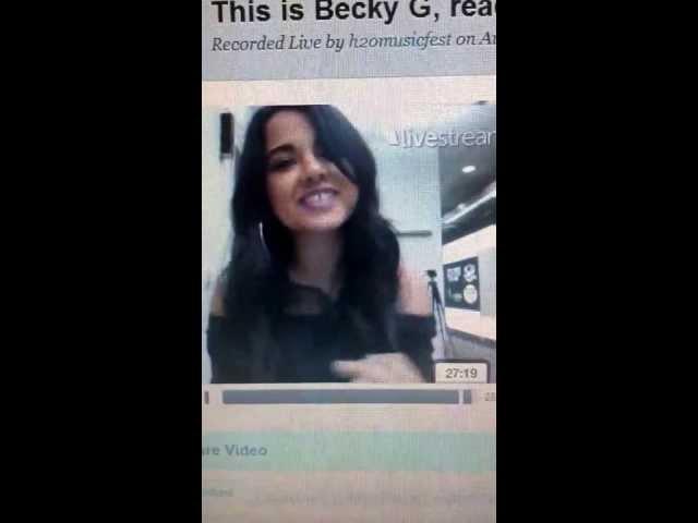 Becky g gave me a shout out livestream *mufassi*