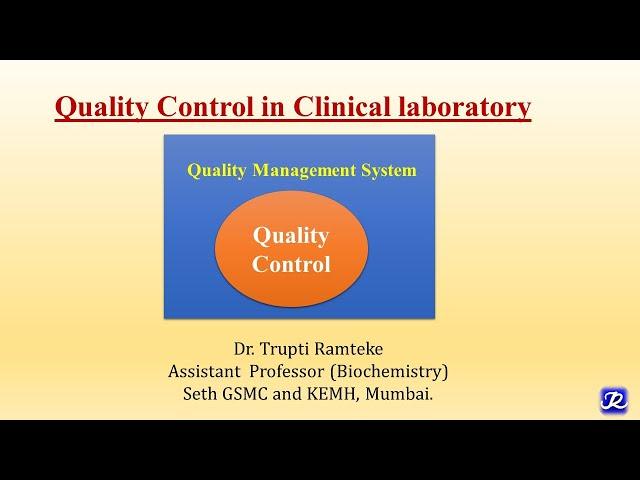 Part-1| English |Laboratory Quality Control | Basics | Biochemistry | N'JOY Biochemistry