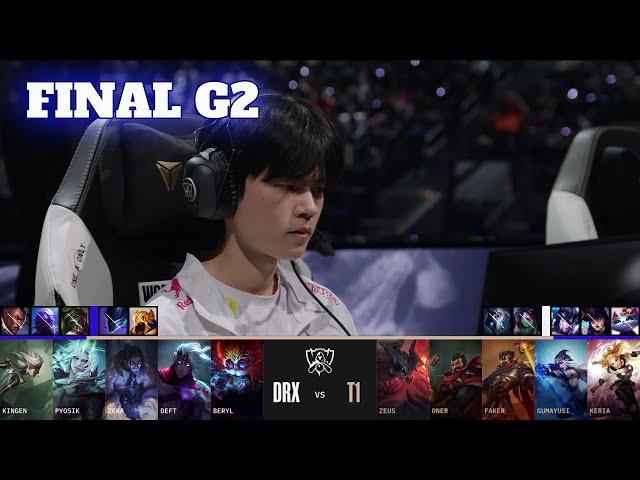 T1 vs DRX - Game 2 | Grand Finals LoL Worlds 2022 | DRX vs T1 - G2 full game