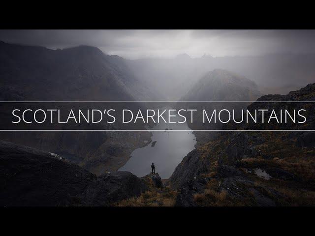 Hiking to the Darkest Mountains in Scotland