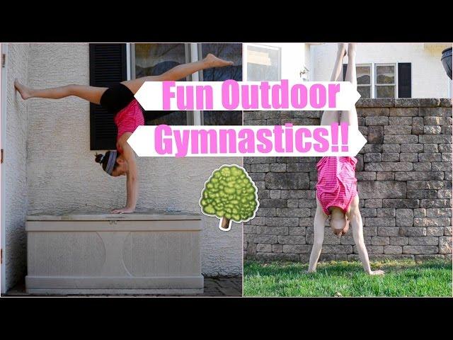 Fun Outdoor Gymnastics!