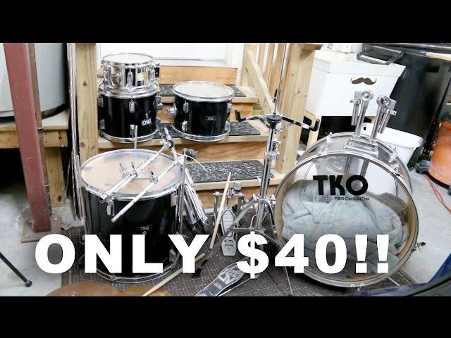 I bought a drum set for $40!