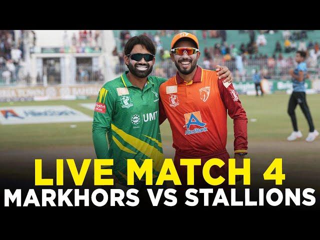 Live | UMT Markhors vs Allied Bank Stallions | Match 4 | Bahria Town Champions Cup 2024 | M9A1K