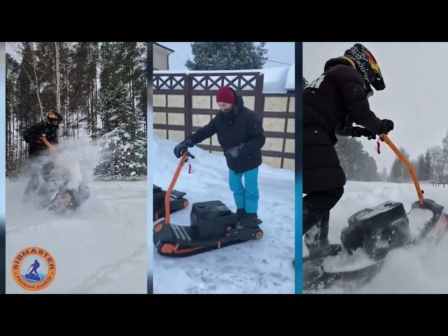 Лучший мотосноуборд в РОССИИ! Мотосноуборд СИБМАСТЕР - новое направление в зимнем спорте и технике!