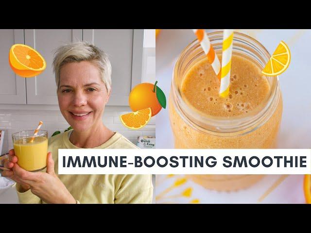 Immune-Boosting Orange Banana Smoothie (Vegan & Dairy-Free)