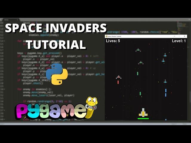 Pygame Tutorial - Creating Space Invaders