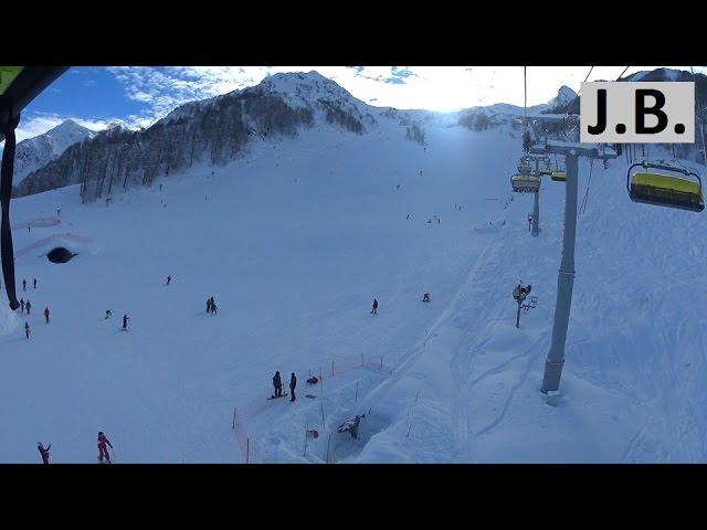 Overview from Skazka ski lift, Rosa Khutor SOCHI