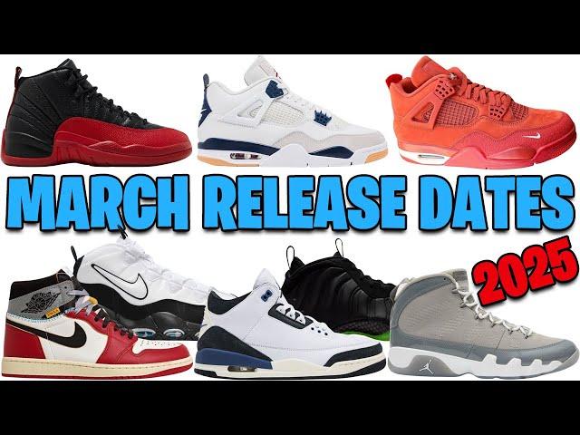 MARCH 2025 AIR JORDAN + NIKE SNEAKER RELEASE DATES 