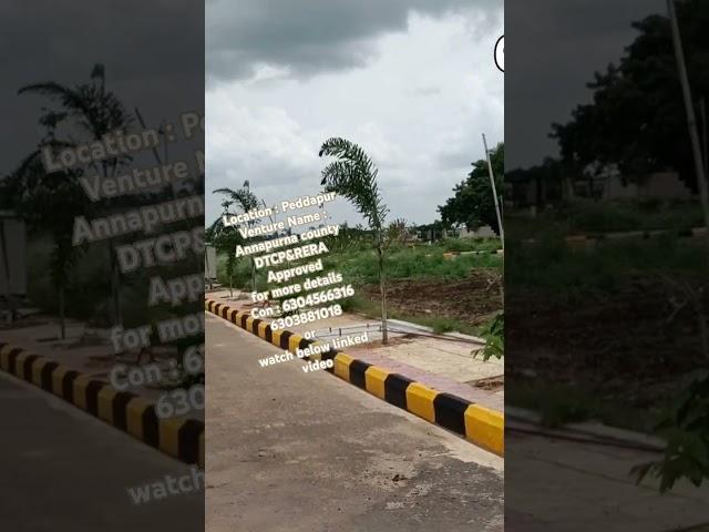 DTCP Plots @ Peddapur, Ph : 6304566316,#hmdaplotsforsaleinhyderabad #investment #r1zone #realestate
