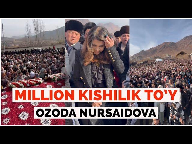 QOYIL OZODA NURSAIDOVA TOJIKISTONDA MILLION KISHILIK TO'YDA XIZMATDA MASHALLOH. EL SUYGAN XONANDA