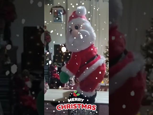 Dancing santa claus, happy Christmas