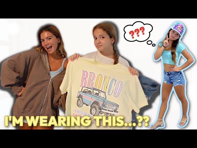 My Sister Picks My Freshman School Outfits for a Week | SISTER FOREVER