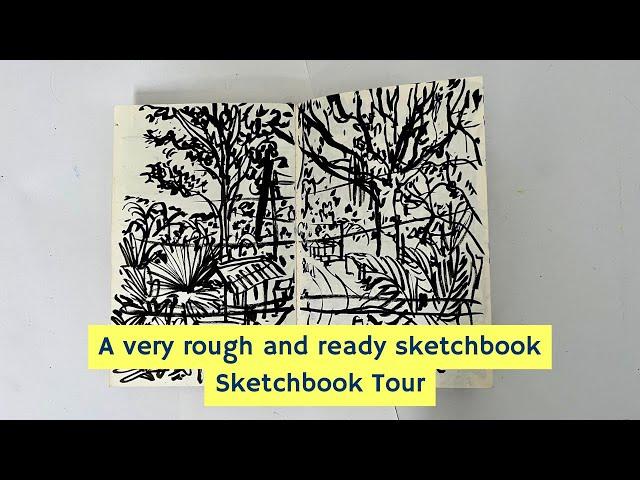 Sketchbook Tour : A very rough and loose sketchbook, lots of quick sketches