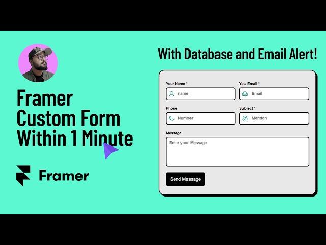 Create Framer Custom Form Within 1 Minute | Just Copy-Paste Template