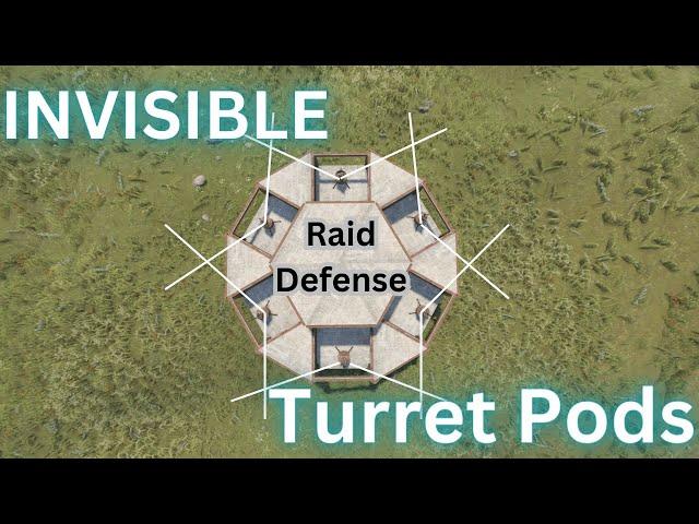 How A Self Defending Base With INVISIBLE Turrets Destroys Raiders! Atlas 5x - Rust