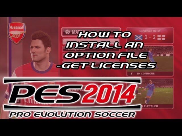 PES 2014 - How To Install An Option File On The PS3 - Get Licenses