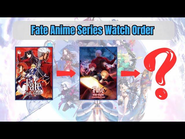 How To Watch Fate Series In Order [Guide] #anime