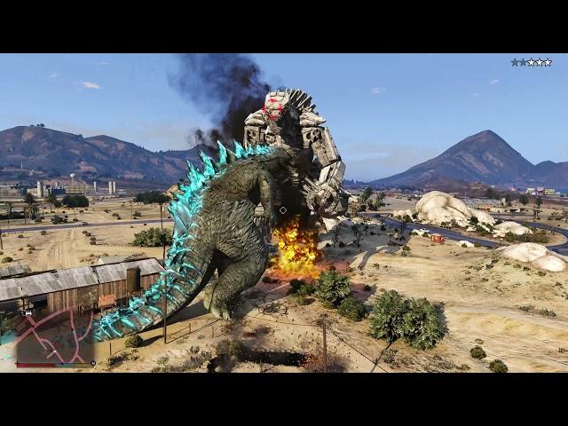 gta 5 godzilla vs mechagodzilla