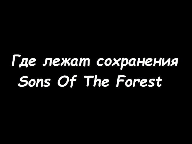 Где лежат сохранения Sons Of The Forest