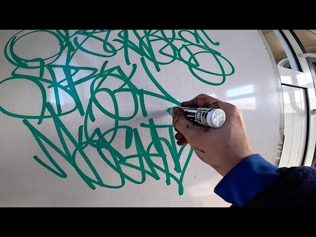 Graffiti test with Wekman : Fat Tool paint markers