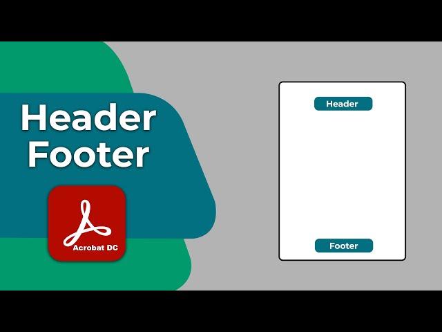 How to insert header and footer into pdf document using Adobe Acrobat Pro DC