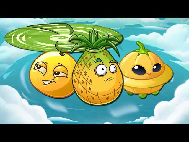 Вращающийся Ананас и желтая команда. РАСТЕНИЯ против ЗОМБИ 2 или PLANTS vs ZOMBIES 2. Серия 258