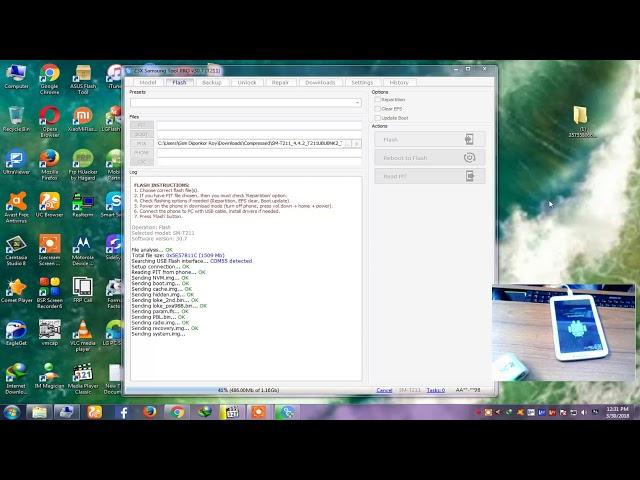 Samsung TAB 3 T211 Flash Error  Done