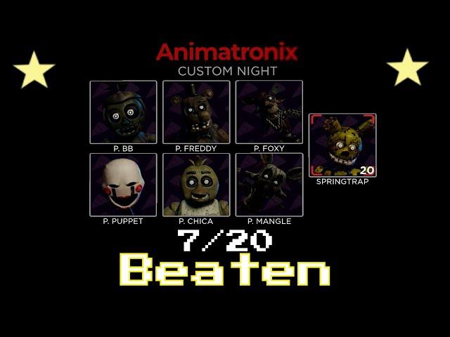 7/20 Beaten - Animatronix: Help Wanted [Roblox]