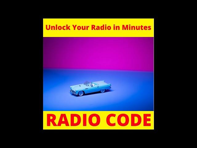 Radio ALFA ROMEO 147 / ALFA 937 CC BLAUPUNKT Code Unlock Decode Fast Service Pin Codes Stereo Key