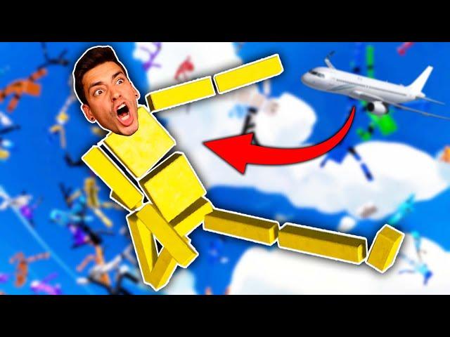 SKYDIVING WITH 100 RAGDOLLS! (Fun With Ragdolls)