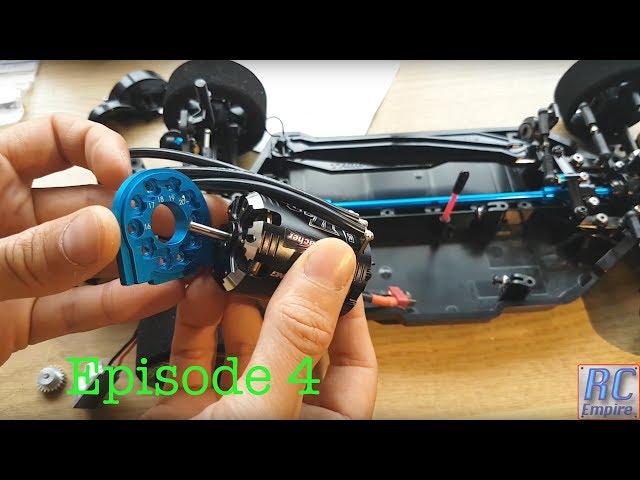 Tamiya TT-02 Type S race build: HobbyWing 10.5T Motor and ESC Fitting