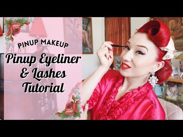 Pinup Eyeliner & False Lash Tutorial with Miss Lady Lace!