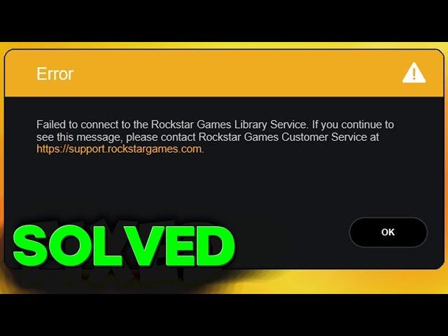 How To Fix Failed to Connect to the Rockstar Games Library Service Error - GTA V Launcher 2025