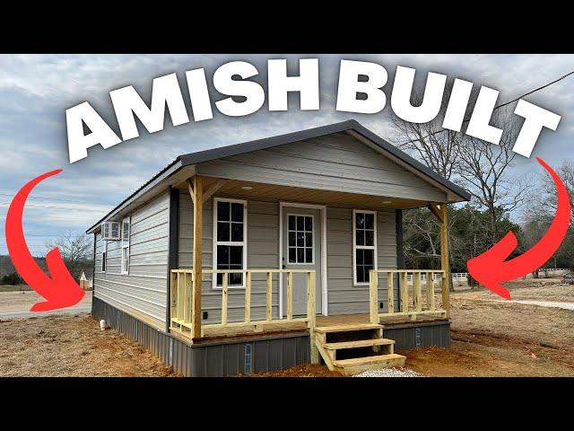 A SHED to HOUSE conversion that is SWEET and built by the AMISH! Cabin Tiny House Tour