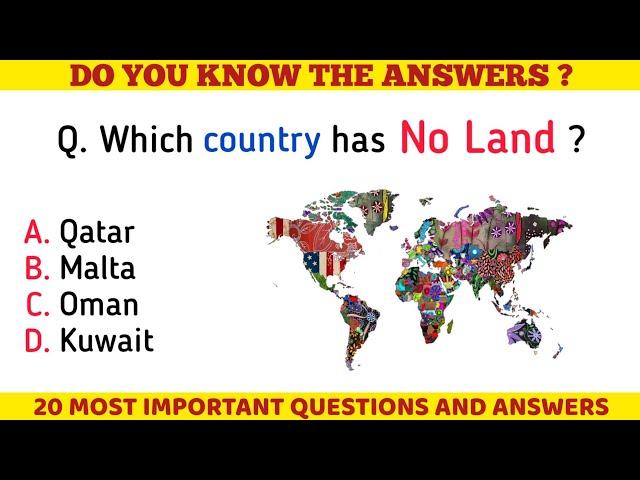 Geographical GK Questions and Answers | General Knowledge | GK Questions | Quiz | Mitabhra GK​