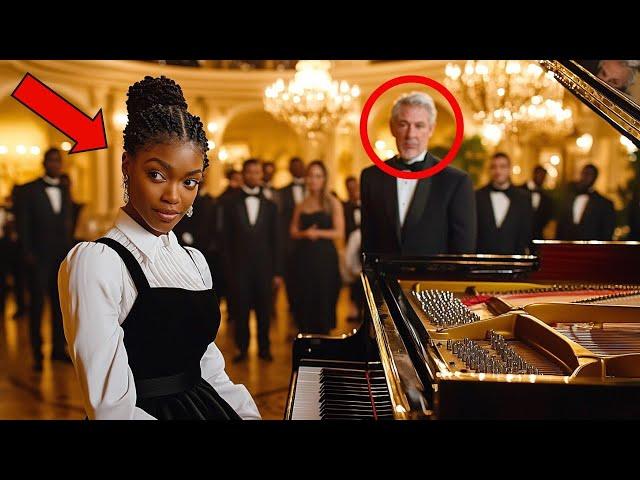 Rich Man Forces Black Waitress to Play Piano to Mock Her, But Her Talent Leaves Him Speechless