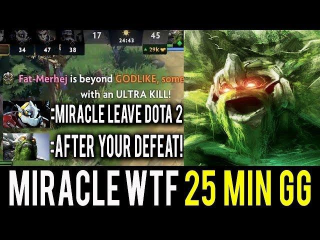 WTF 30 Kills in 25 Min Miracle- NEXT LEVEL Stone Giant Tiny 2 kills per min INSANE Dota 2