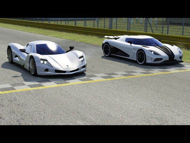 Aspark Owl Electric Hypercar vs Koenigsegg Agera R at Monza Full Course