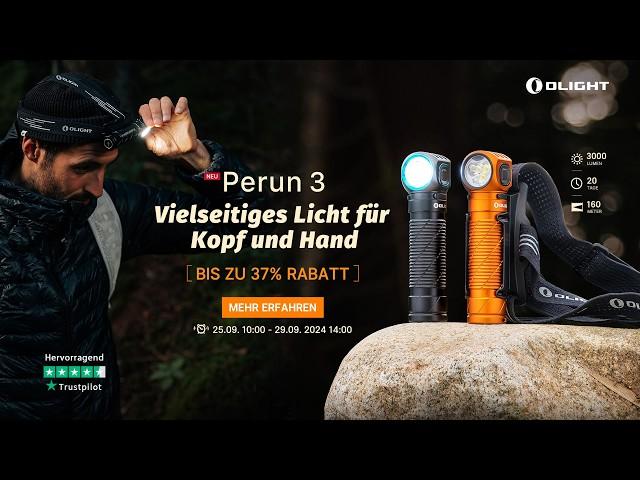 Olight Perun 3: Taschenlampe & Stirnlampe | GEWINNSPIEL