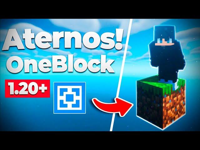  How to Make a ONEBLOCK Server in Minecraft ATERNOS 1.21 & 1.20+  Create