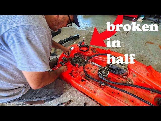 Kubota Mower Deck Woes RCK60D - Pulley Replacement