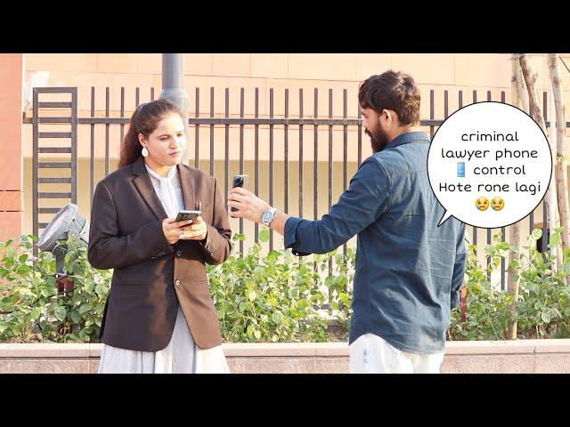 Criminal lawyer phone  control Hote hi rone lagi  prank | Vivek golden