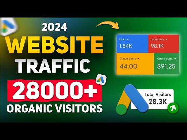 Get 28000+ Organic Traffic Live Proof | Website Traffic From Google | Free Website Traffic