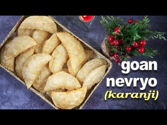 Goan Nevri Recipe | #FatimasCuisineGoan Rava Neureo | Goan Karanji Recipe