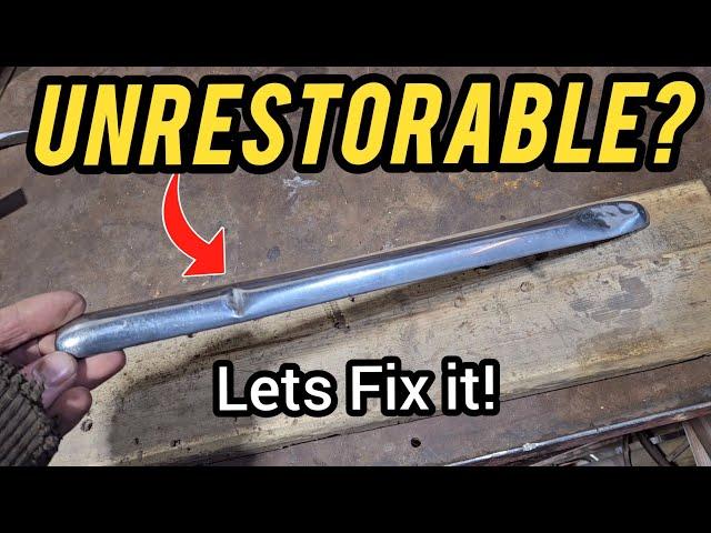 How To Restore Dents in Steel Trim. 1953 Chevy Kustom Chicken Truck Project