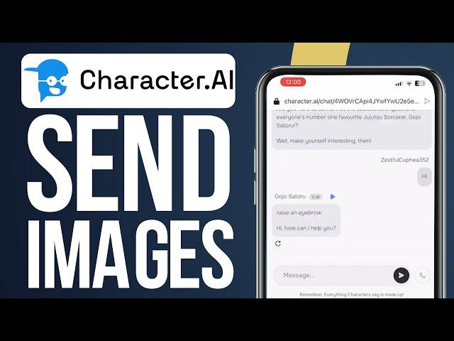 How To Send Images On Character AI App (2024) Simple Tutorial