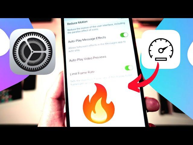 iOS 16 Change iPhone Frame Rate - 30FPS 60FPS 120FPS Make any iPhone last longer