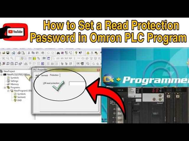 Set Read Write Password in Omron PLC, Release Omron PLC UN Password️