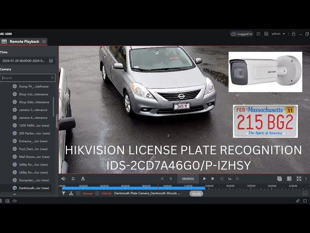 HIKVISION DEEP LEARNING LICENSE PLATE CAMERA