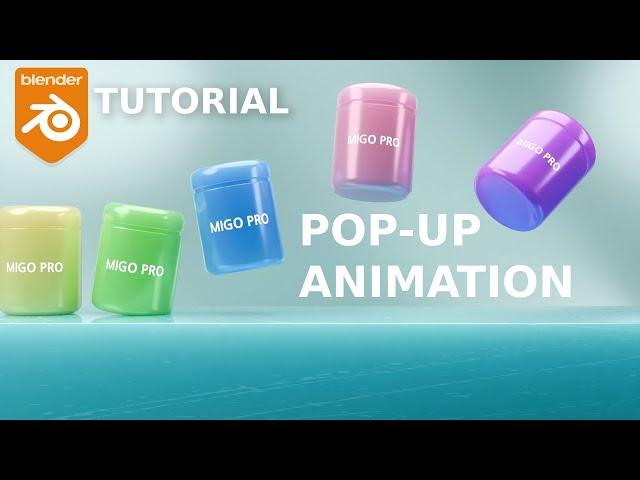 Product Animation in blender - Pop up - Tutorial